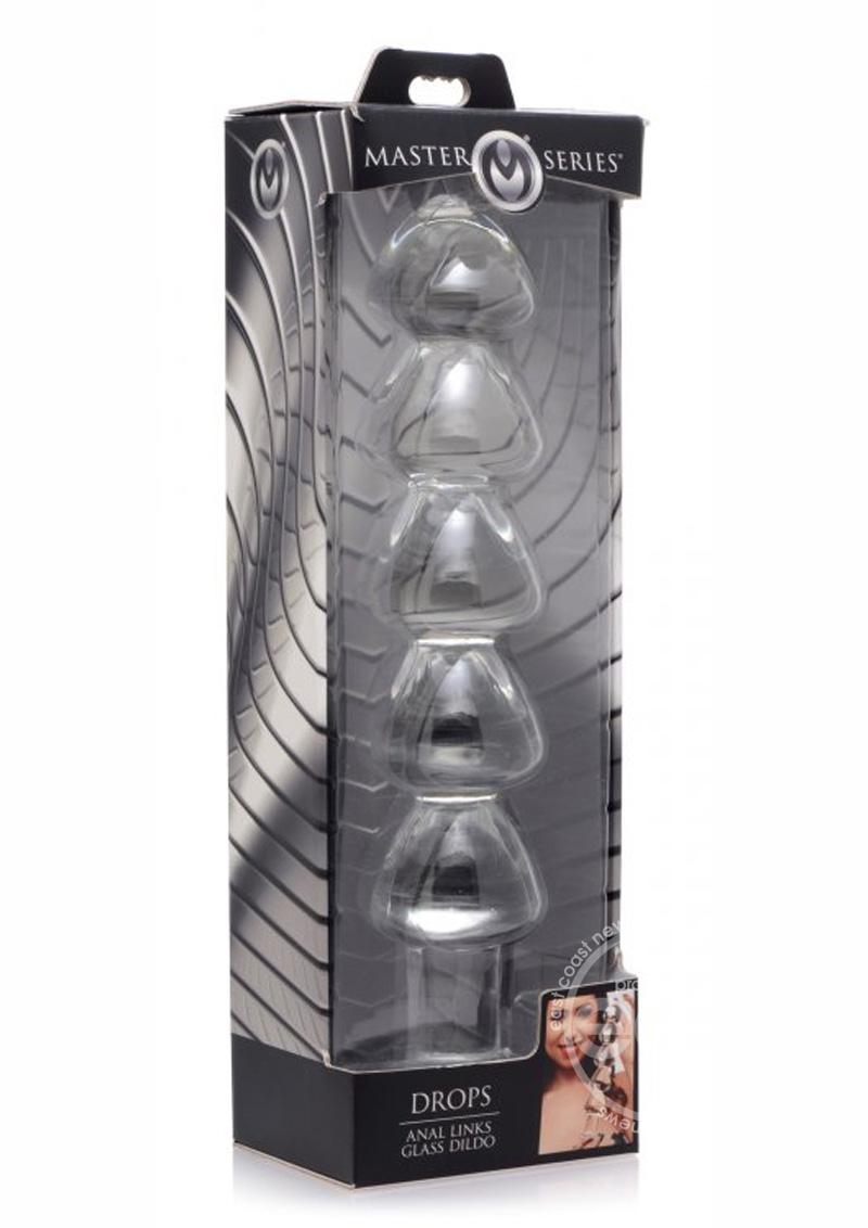 Master Series Drops Anal Links Glass Dildo