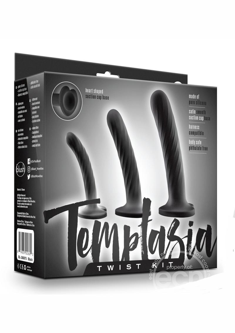 Temptasia Twist Silicone Dildo Kit (Set of 3)