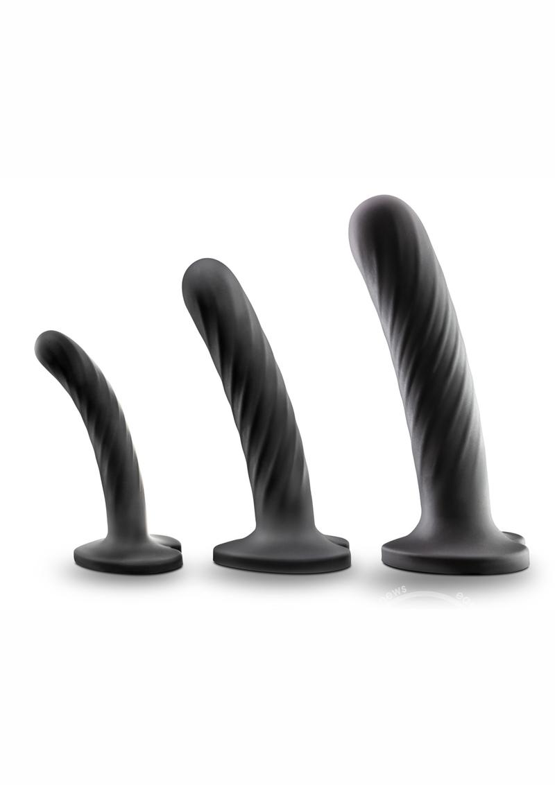 Temptasia Twist Silicone Dildo Kit (Set of 3)