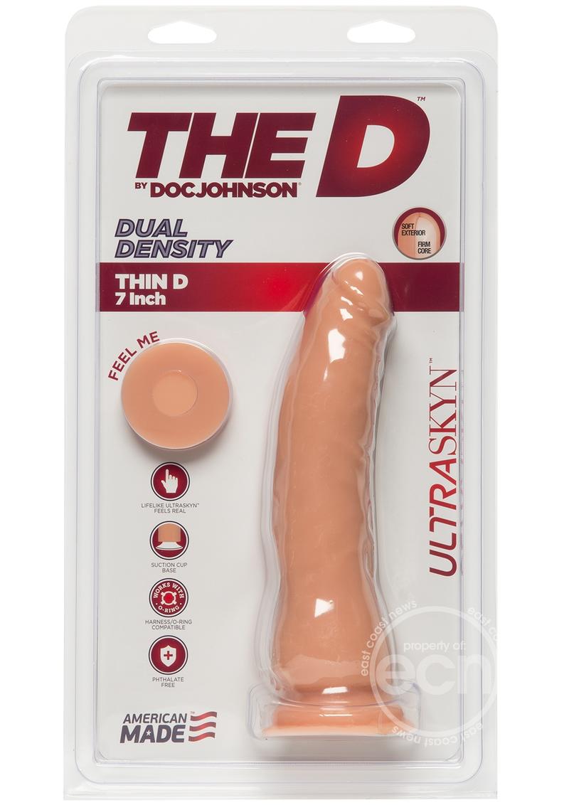 The D Thin D Ultraskyn Dildo 7in