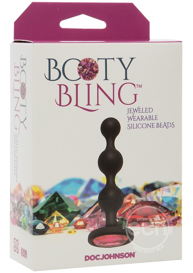 Booty Bling Jeweled Silicone Anal Beads