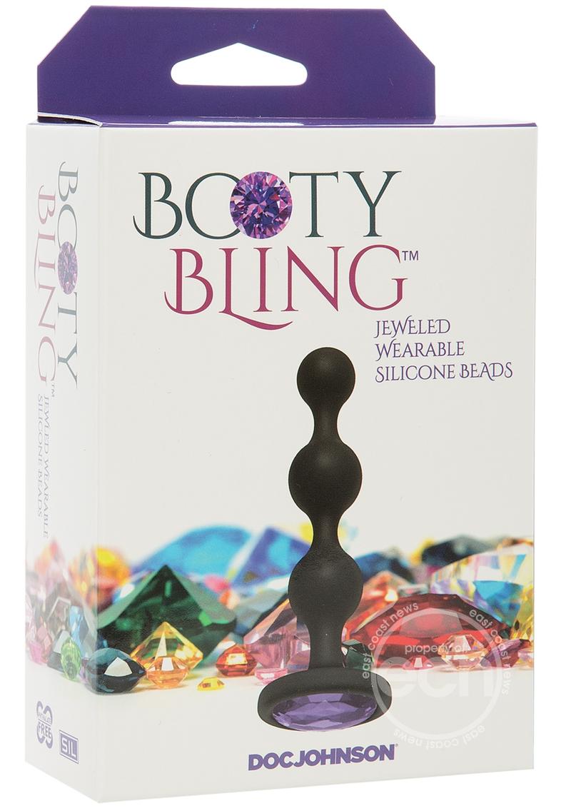 Booty Bling Jeweled Silicone Anal Beads