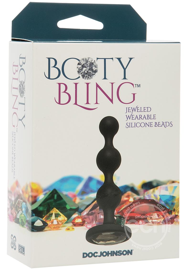 Booty Bling Jeweled Silicone Anal Beads