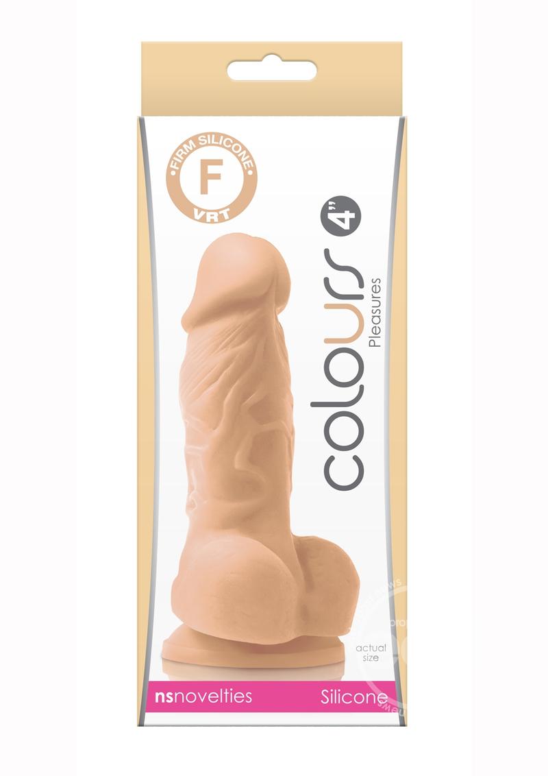 Colours Pleasure Silicone Dildo 4in