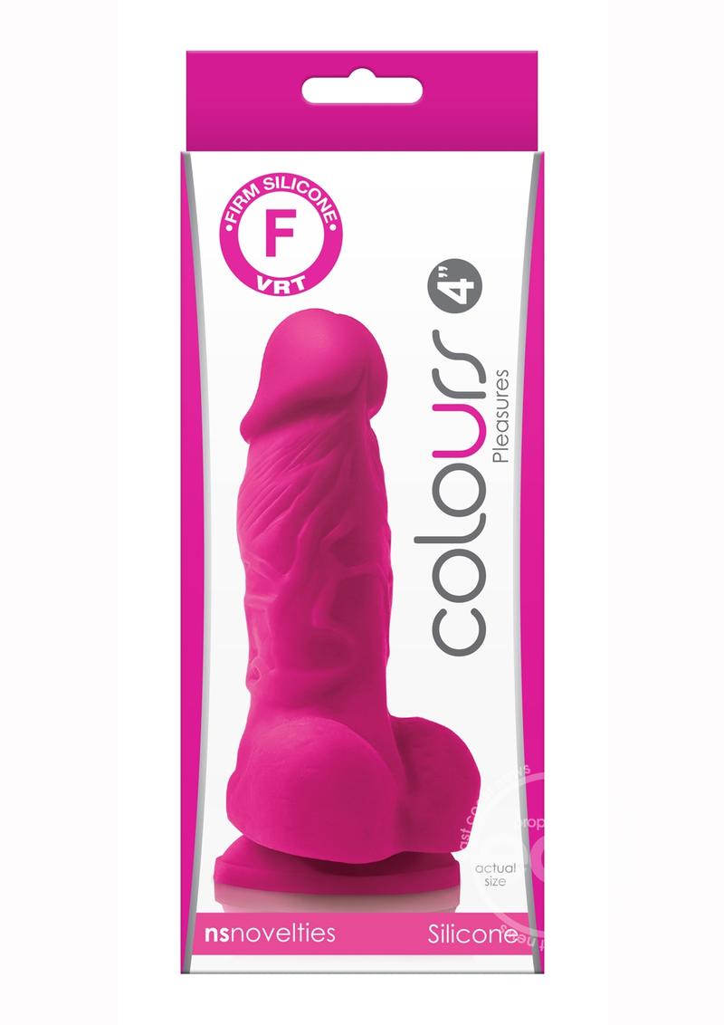 Colours Pleasure Silicone Dildo 4in