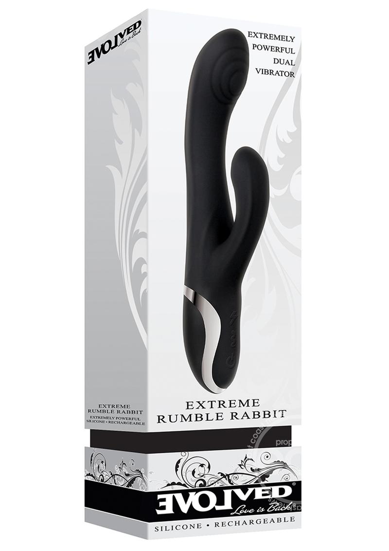 Evolved Extreme Rumble Rabbit Rechargeable Silicone Dual Vibrator