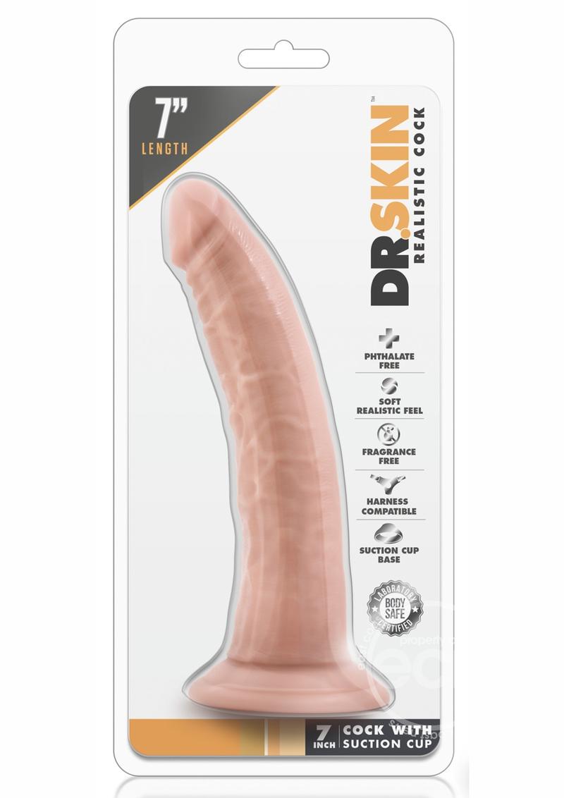 Dr. Skin Dildo with Suction Cup 7in