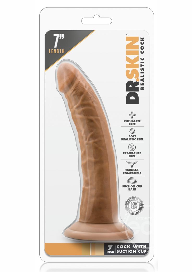 Dr. Skin Dildo with Suction Cup 7in