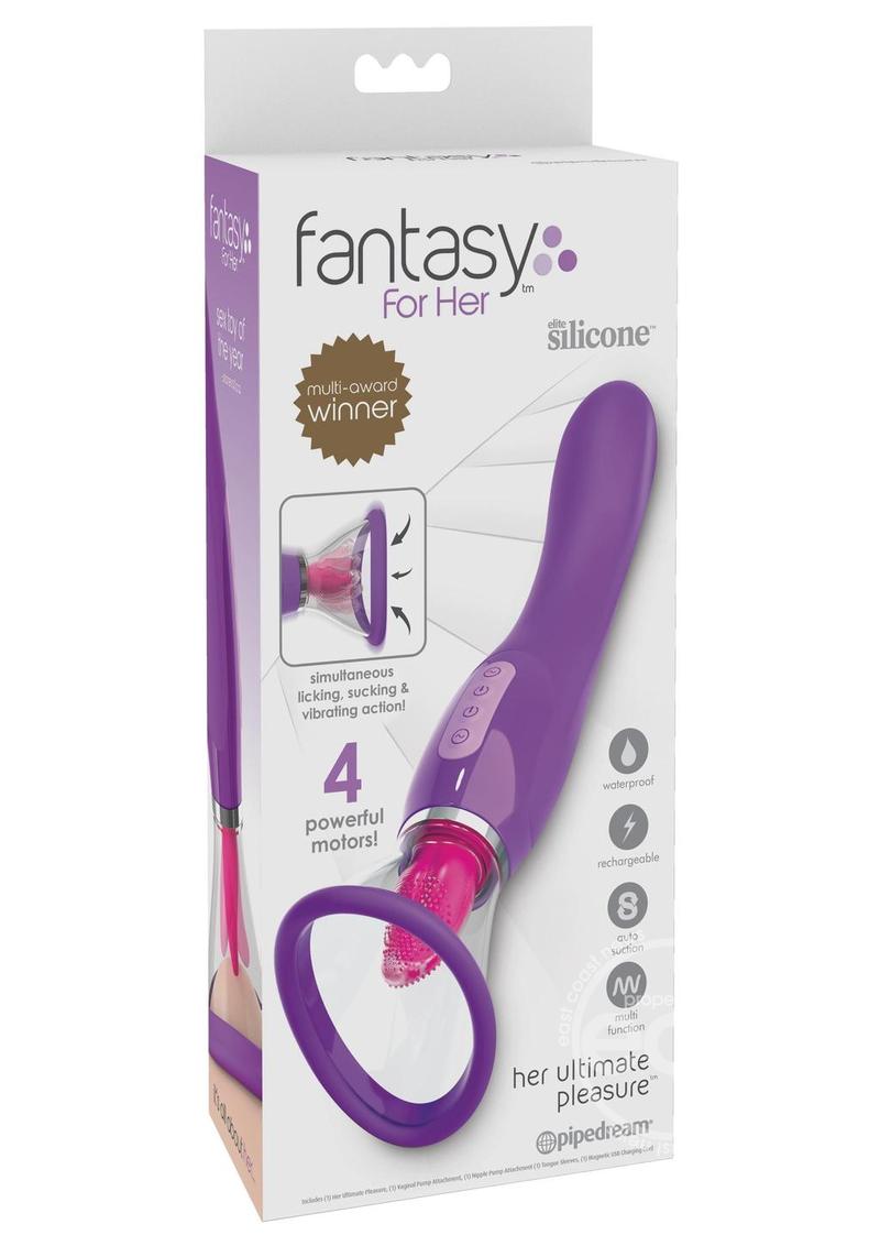 Fantasy For Her Her Ultimate Pleasure Silicone Vibrating Multi-Speed USB Rechargeable Clit Stimulator Waterproof