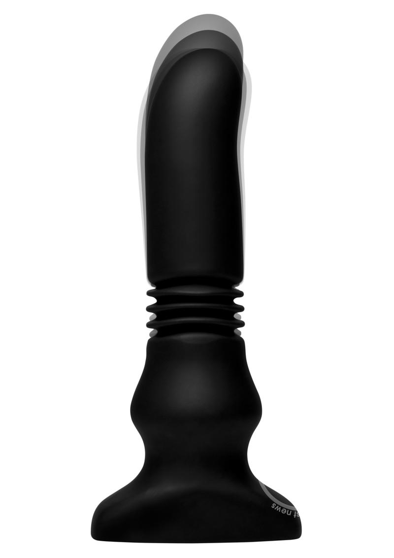 Thunder Plugs Silicone Vibrating & Thrusting Plug with Remote Control