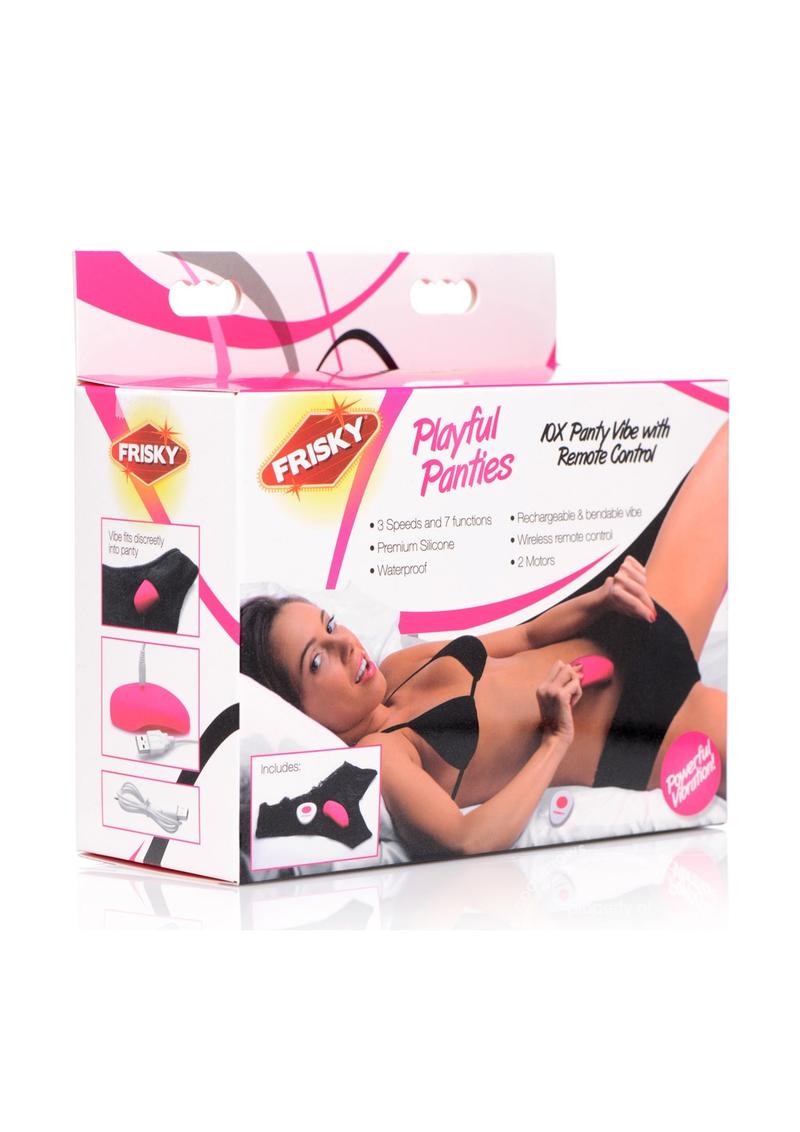 Frisky Playful Panties 10X Panty Vibe with Remote Control