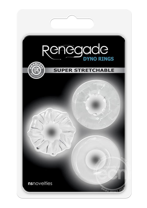 Renegade Dyno Rings Super Stretchable Cock Rings (Set of 3)