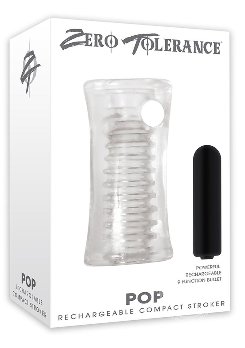 Zero Tolerance Pop Compact Textured Stroker with Rechargeable Bullet and DVD Download