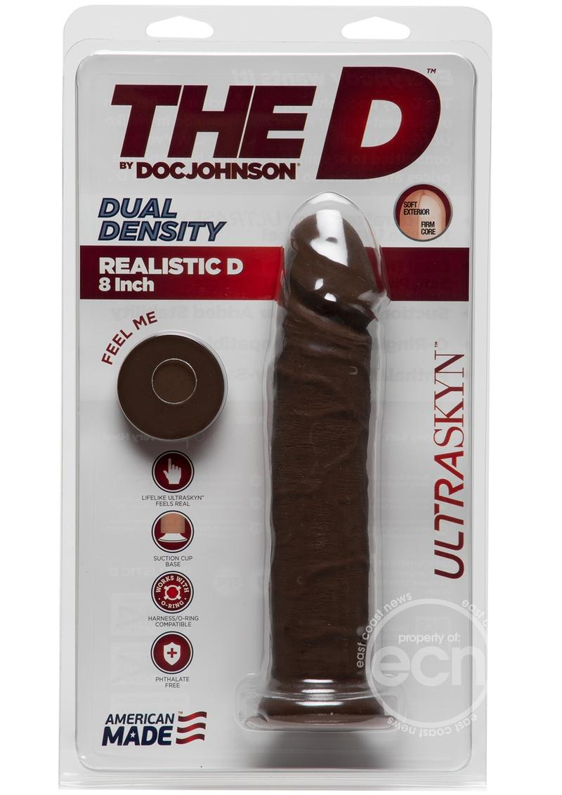 The D Realistic D Ultraskyn Dildo 8in