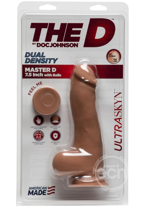 The D Master D Ultraskyn Dildo with Balls 7.5in