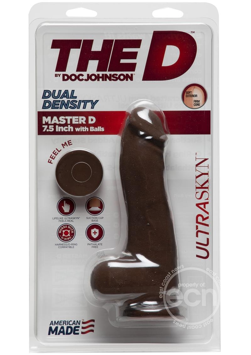 The D Master D Ultraskyn Dildo with Balls 7.5in