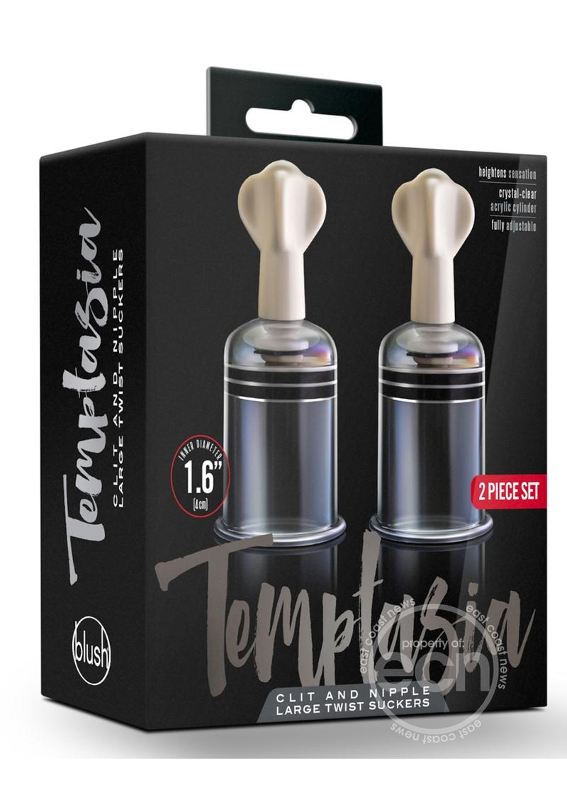 Temptasia Clit and Nipple Large Twist Suckers (set of 2)