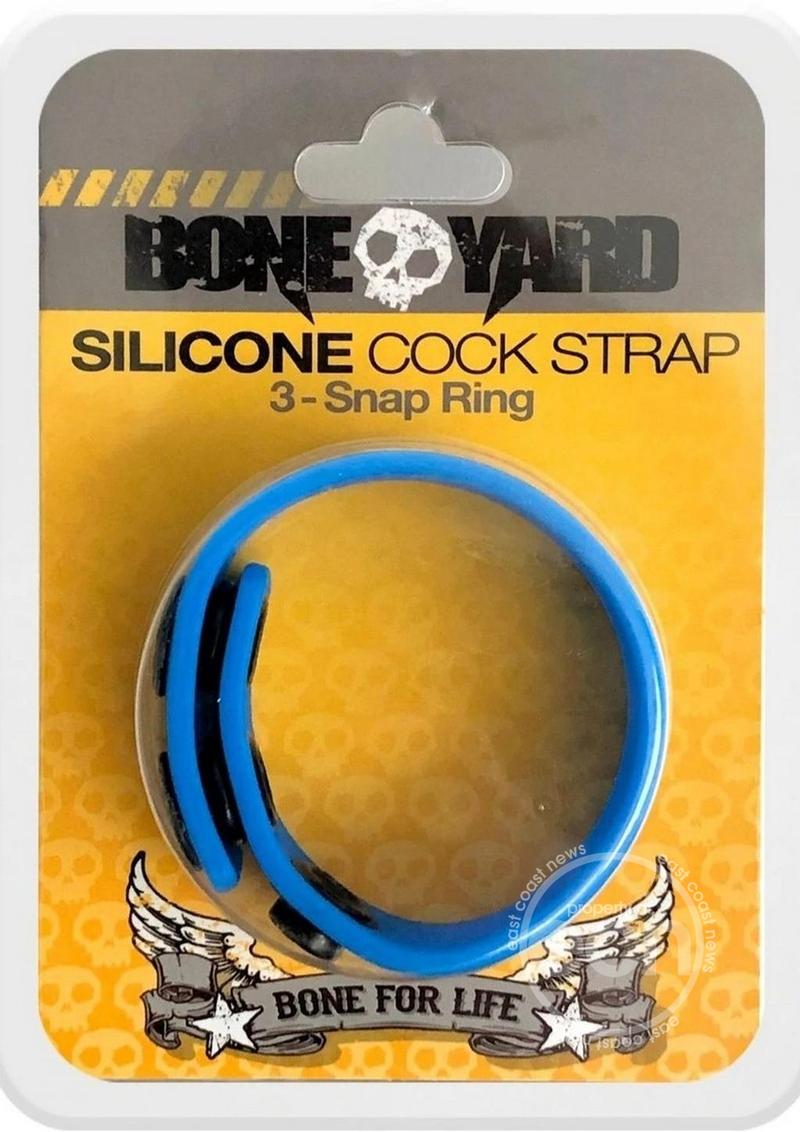 Boneyard Silicone Cock Strap 3-Snap Ring