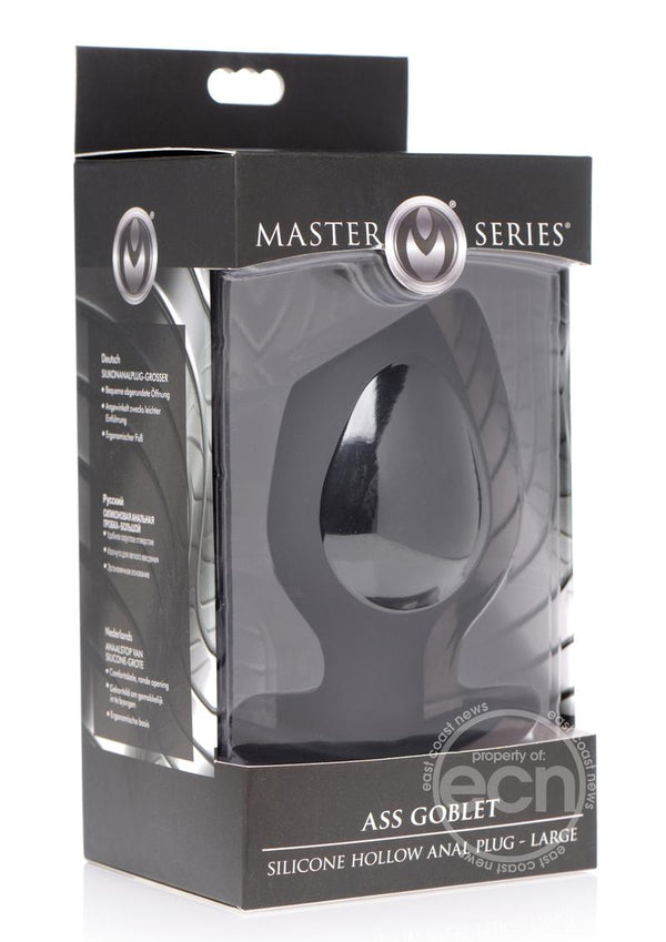 Master Series Silicone Hollow Anal Plug - Large