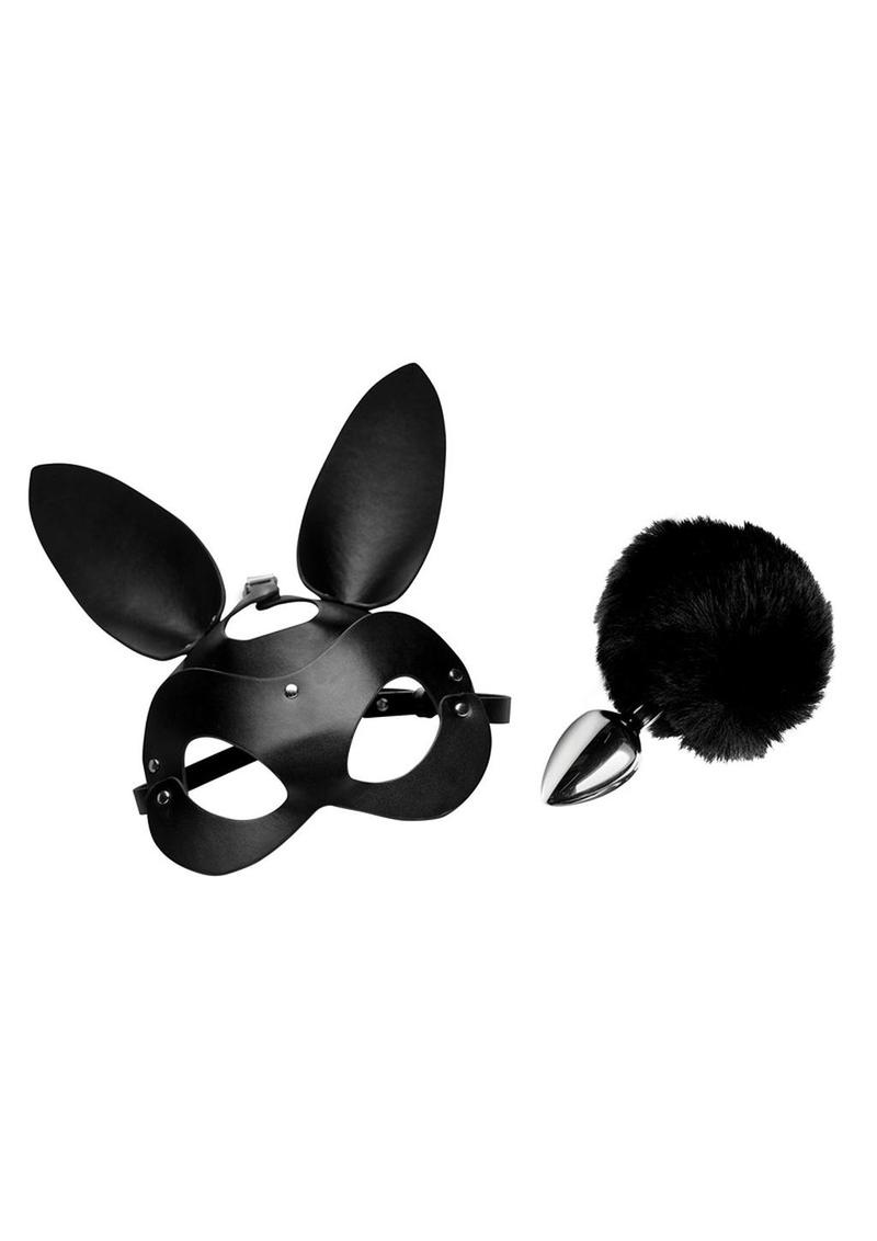 Tailz Bunny Tail Anal Plug & Mask Set