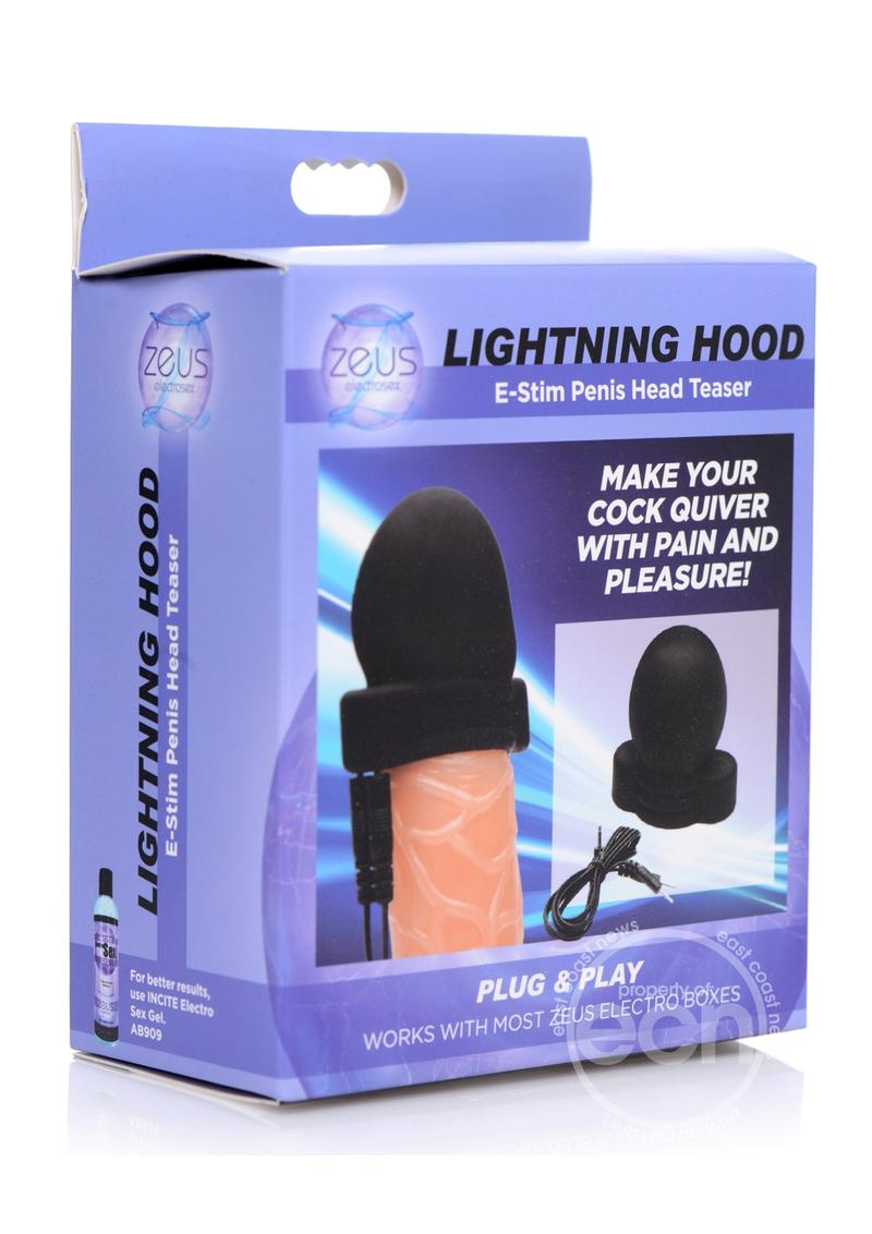 Zeus Electrosex Lightning Hood E-stim Silicone Penis Head Teaser