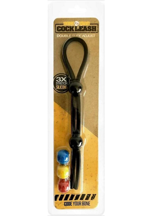 Boneyard Double Slide Cock Leash 3X Stretch Silicone