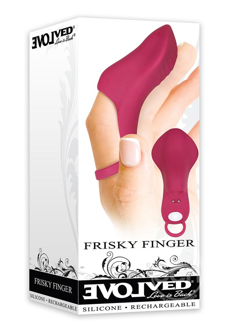 Frisky Finger Rechargeable Silicone Finger-Grip Vibrator