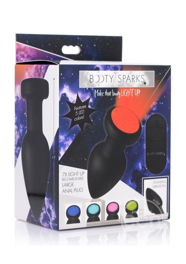 Booty Sparks Silicone Vibrating LED Plug