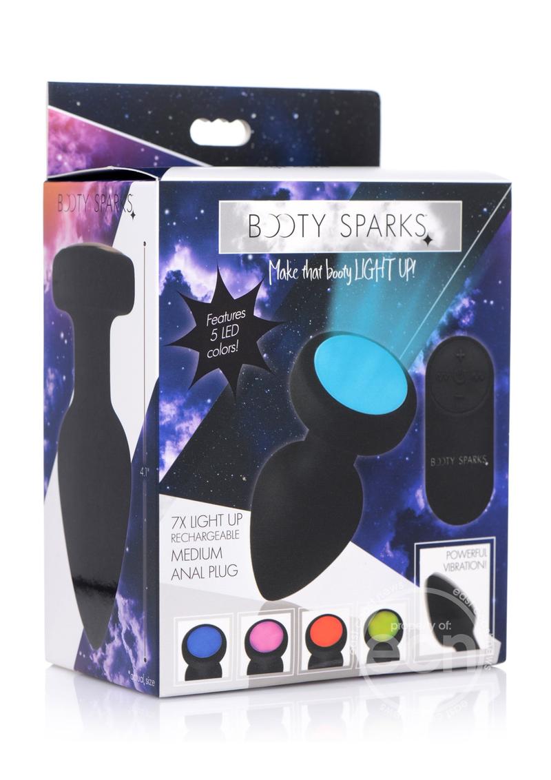 Booty Sparks Silicone Vibrating LED Plug