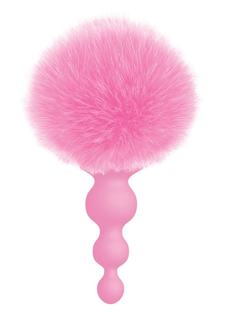 The 9's Cottontails Silicone Beaded Bunny Tail Butt Plug