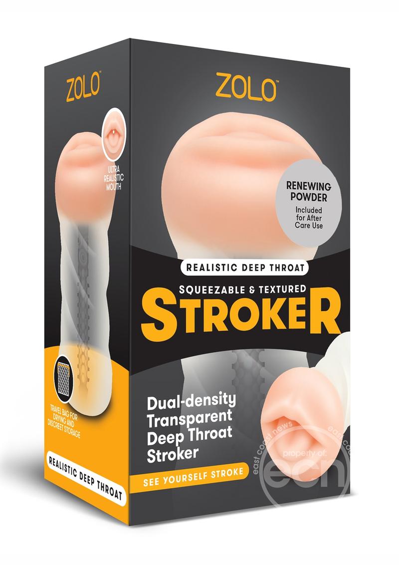 ZOLO Realistic Squeezable & Textured Stroker