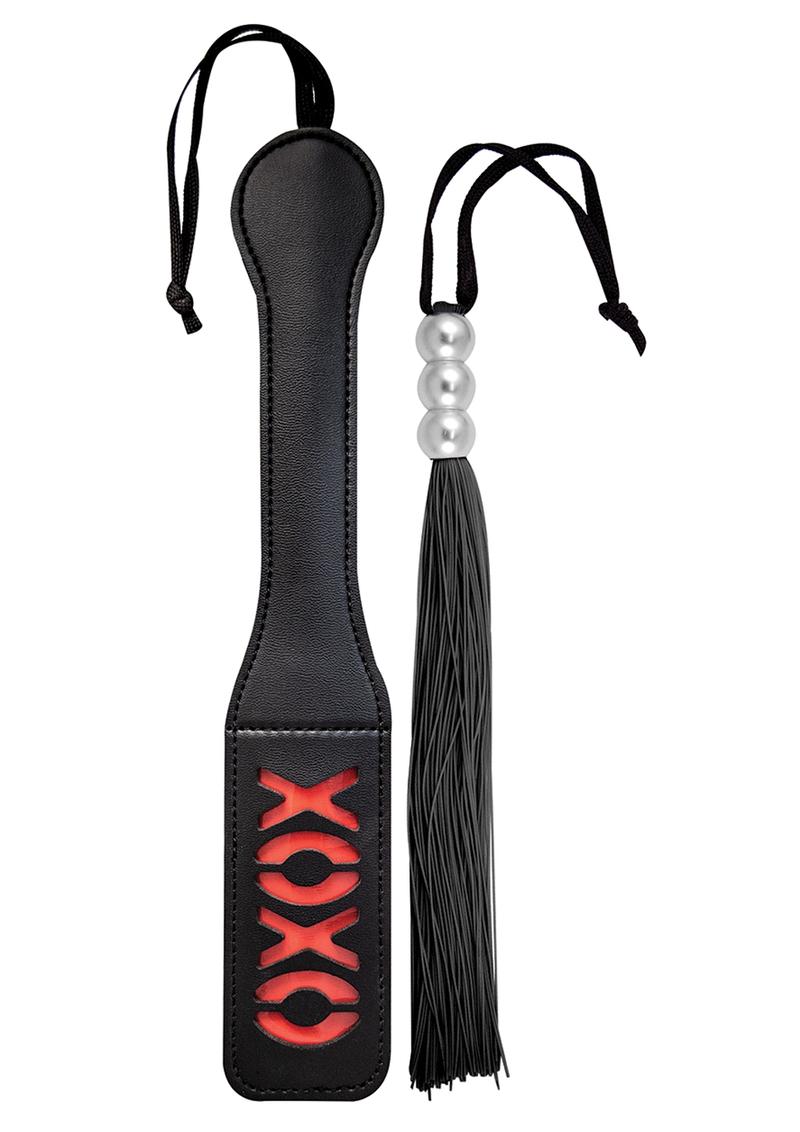 Dominant Submissive Collection Paddle & Whip Set