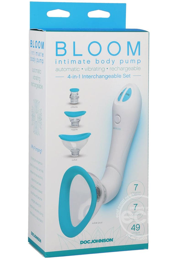 Bloom Intimate Body Pump Silicone Vibrating Rechargeable