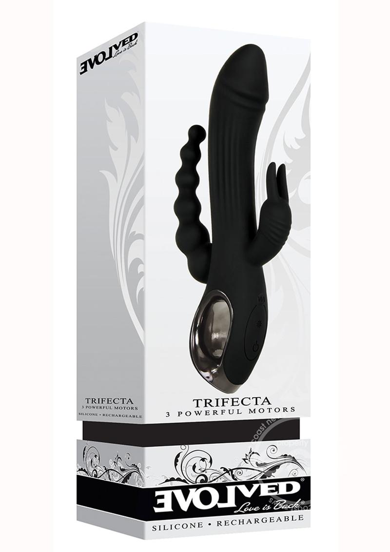 Evolved Trifecta Rechargeable Silicone Rabbit Vibrator