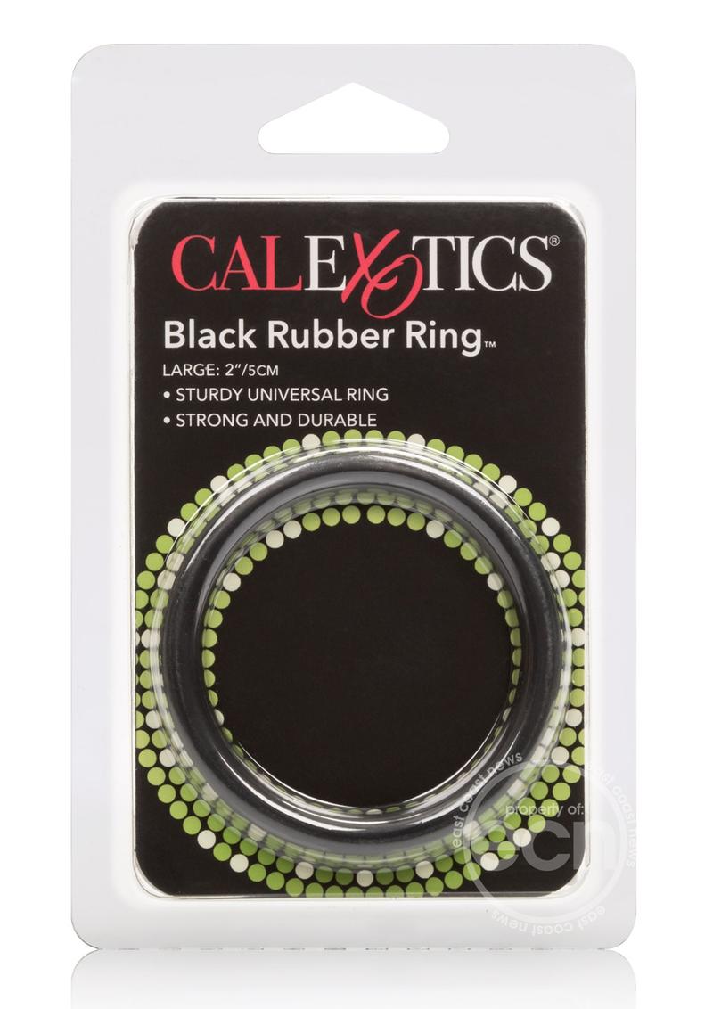 CalExotics Black Rubber Cock Rings