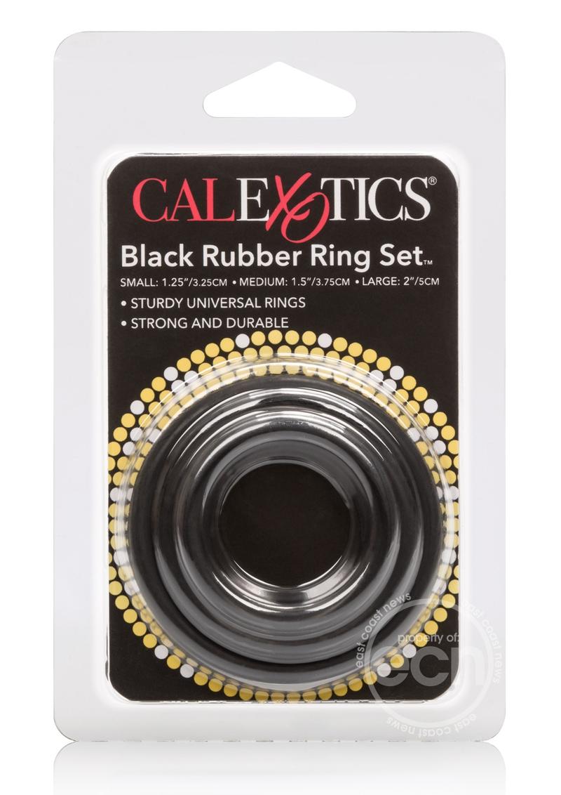 CalExotics Rubber Cock Rings (3 Piece Set)