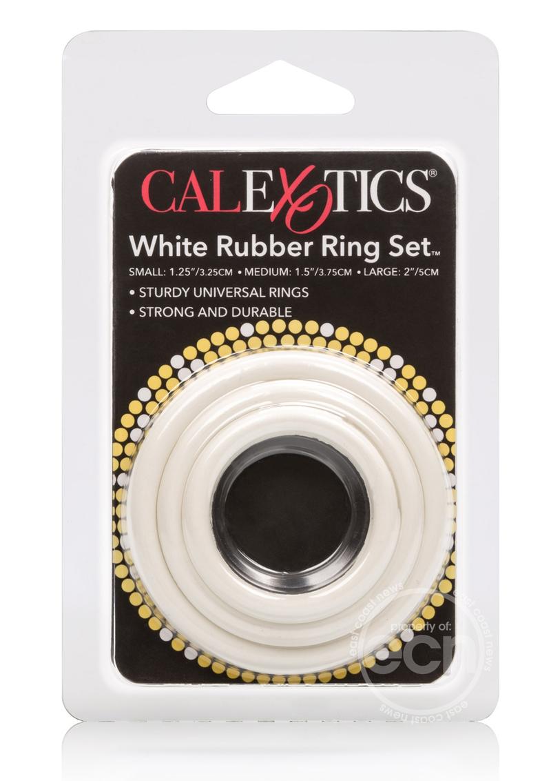 CalExotics Rubber Cock Rings (3 Piece Set)