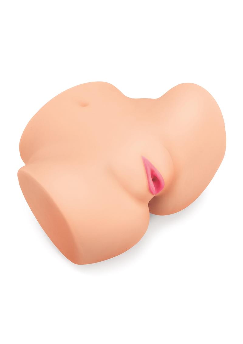 LuvDollz Remote Controlled Spread Eagle Vibrating Rechargeable Masturbator with Bullets and Remote Control - Pussy & Ass