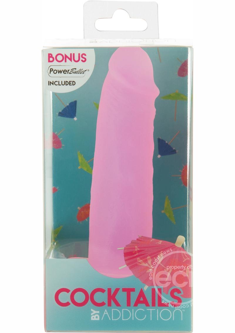 Addiction Cocktails Vibrating Silicone Dildo 5.5in