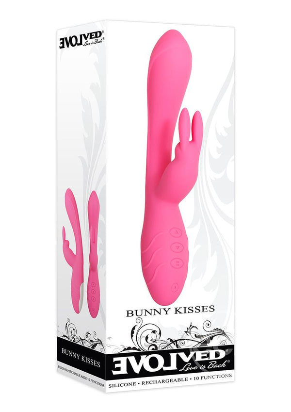 Evolved Bunny Kisses Rechargeable Silicone Rabbit Vibrator