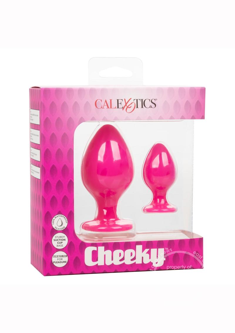 Cheeky Silicone Textured Anal Plugs Large/Small