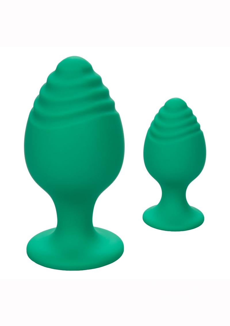 Cheeky Silicone Textured Anal Plugs Large/Small