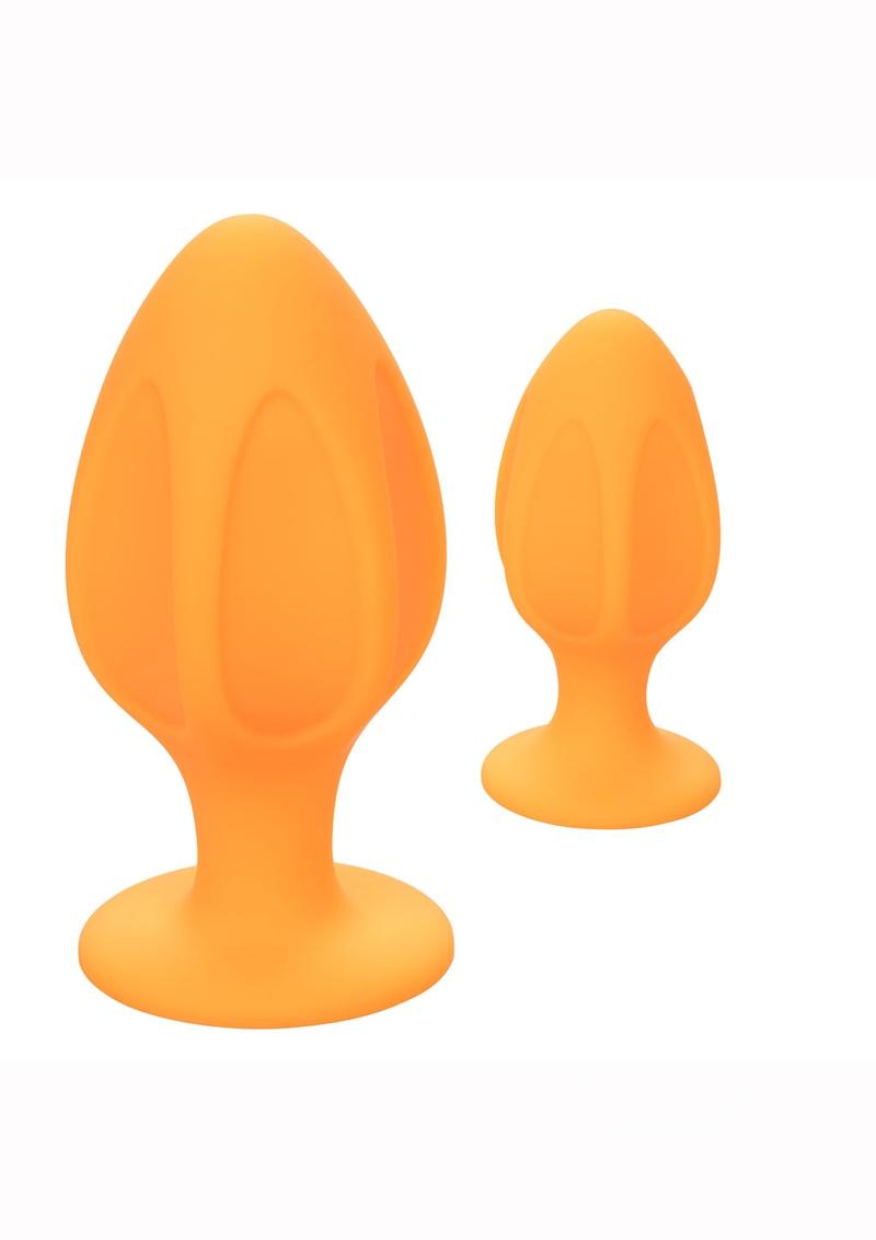 Cheeky Silicone Textured Anal Plugs Large/Small