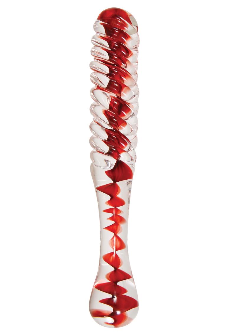 Sweetheart Swirl Glass Dildo