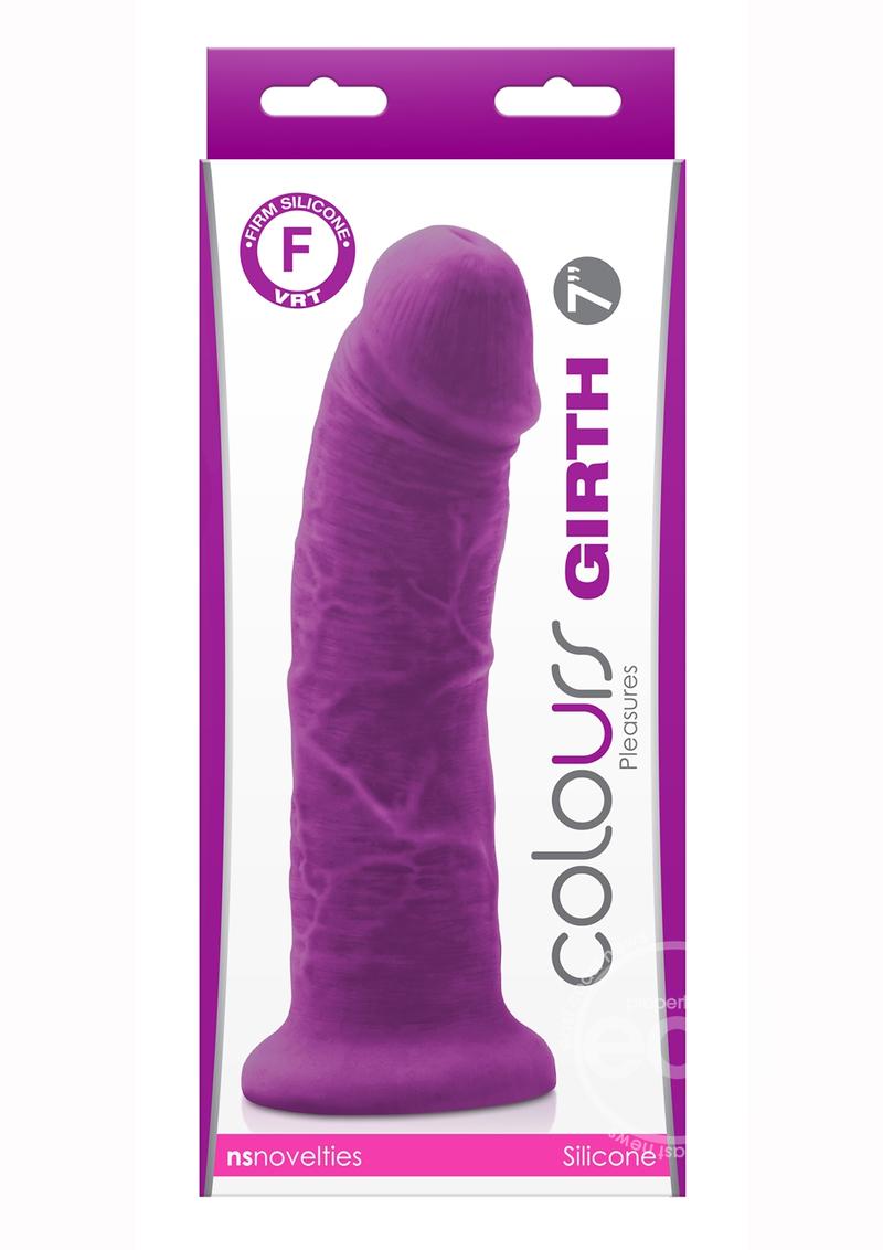 Colours Pleasures Girth Silicone Dildo 7in