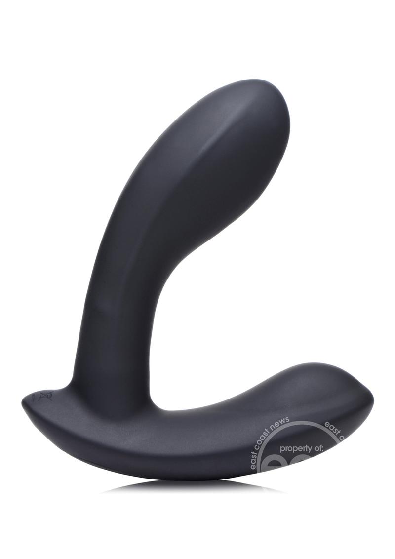 Zeus Vibrating & E-Stim Silicone Rechargeable Prostate Massager with Remote Control