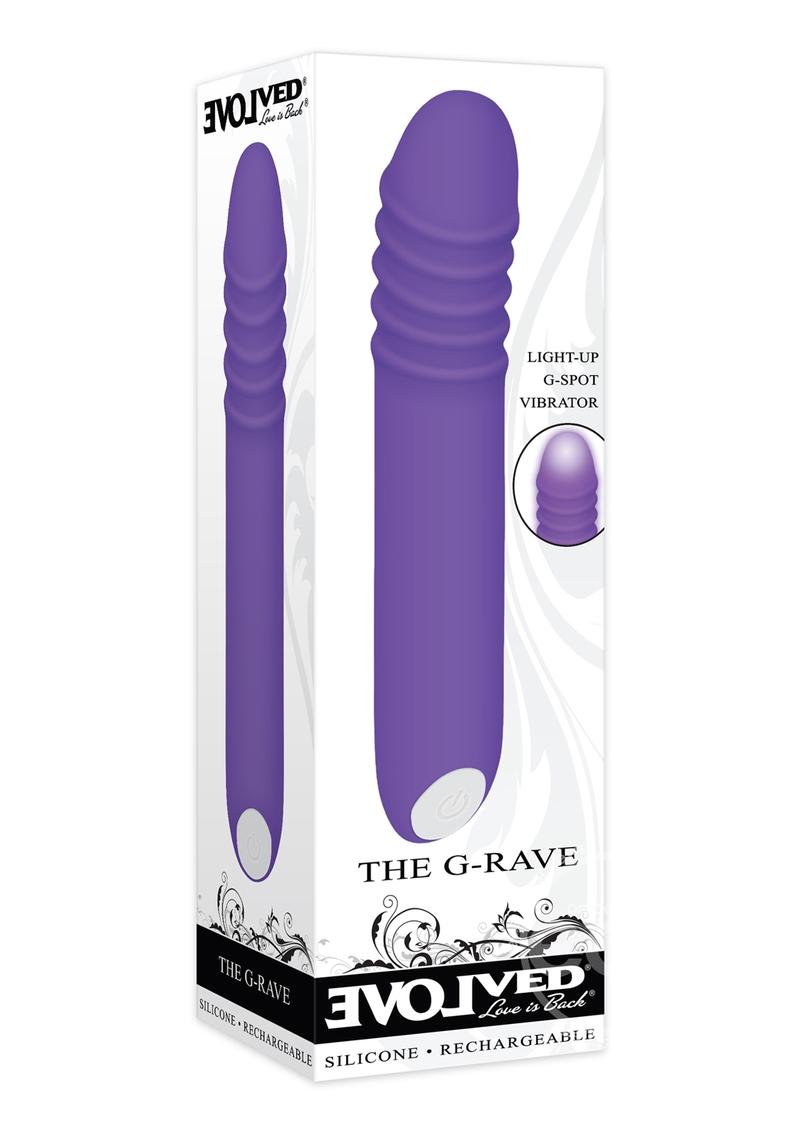 Evolved The G Rave Silicone Rechargeable G-Spot Light-Up Vibrator