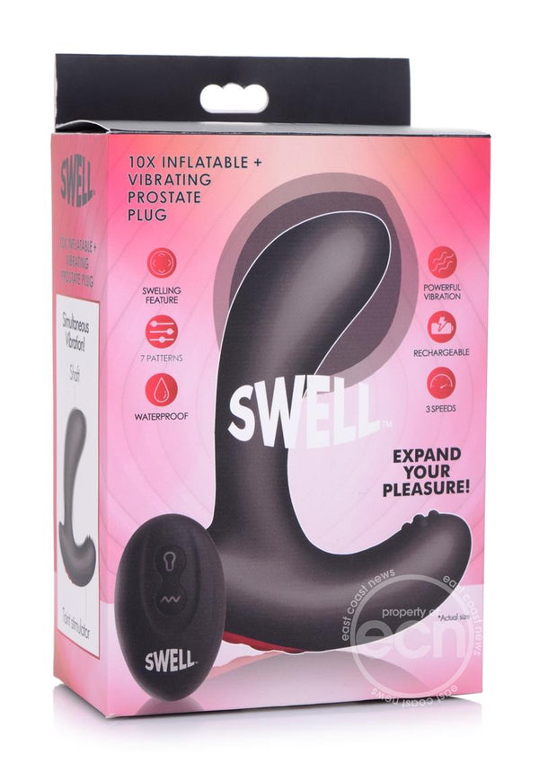 Swell 10x Inflatable Vibrating Silicone Rechargeable Prostate Plug