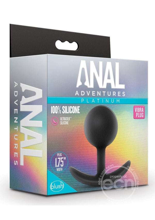 Anal Adventure Platinum Silicone Vibra Plug