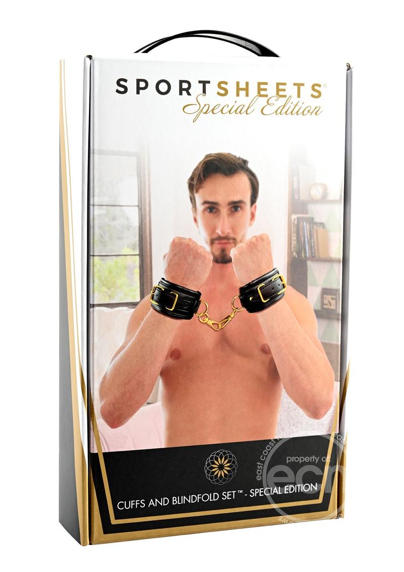 Sportsheet Special Edition Cuffs and Blindfold Set